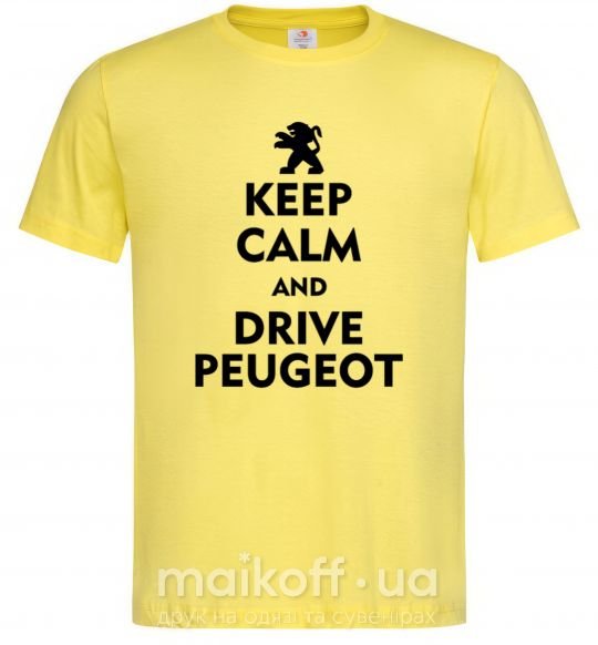Мужская футболка Drive Peugeot Лимонный фото