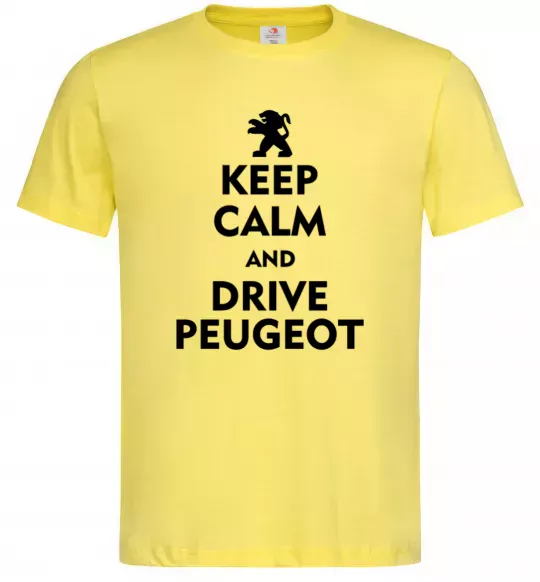 Чоловіча футболка Drive Peugeot Лимонний фото