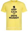 Чоловіча футболка Drive Peugeot Лимонний фото