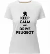 Женская премиум футболка Drive Peugeot Белый фото