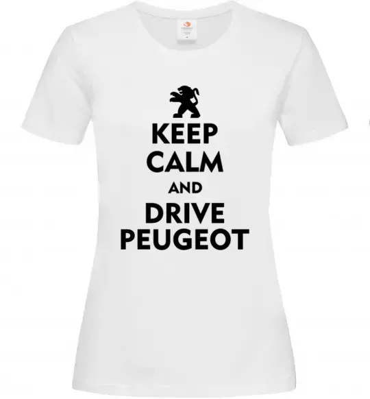 Жіноча футболка Drive Peugeot Білий фото