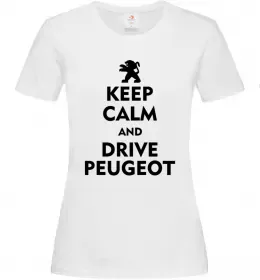 Жіноча футболка Drive Peugeot Білий фото