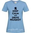 Женская футболка Drive Peugeot Голубой фото