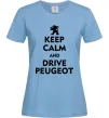 Жіноча футболка Drive Peugeot Блакитний фото