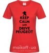 Жіноча футболка Drive Peugeot Червоний фото