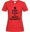 Жіноча футболка Drive Peugeot Червоний фото