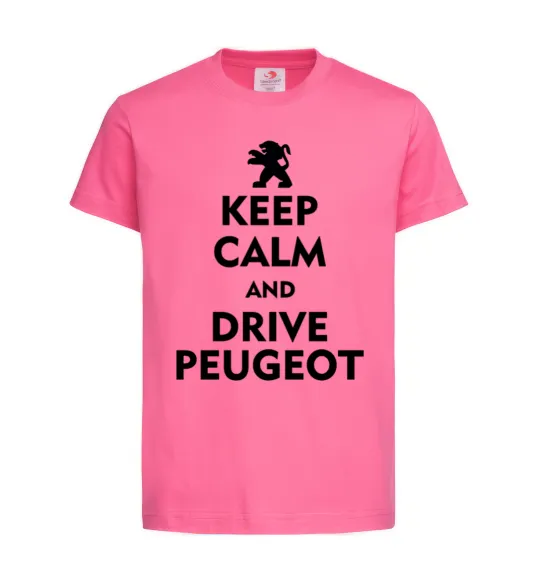 Детская футболка Drive Peugeot Ярко-розовый фото