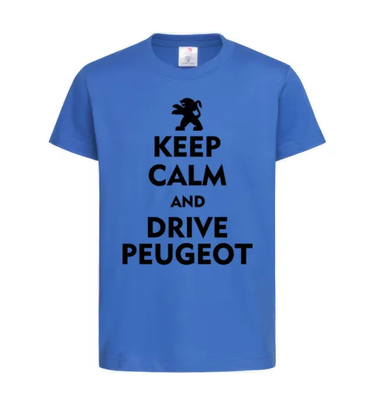 Детская футболка Drive Peugeot Ярко-синий фото