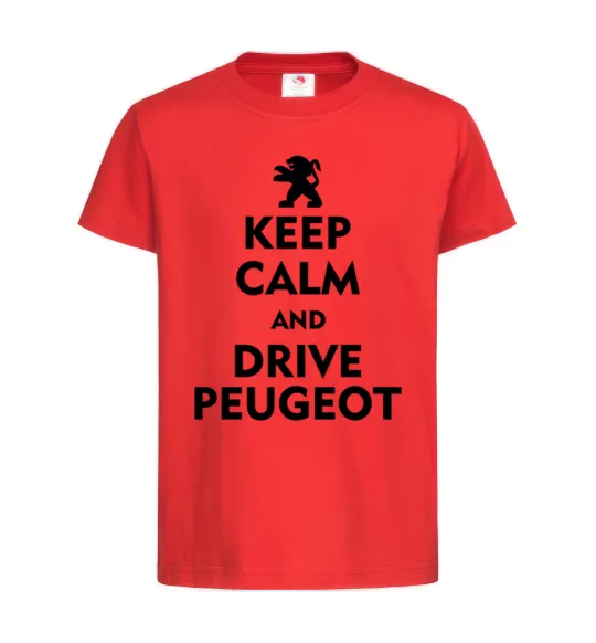 Детская футболка Drive Peugeot Красный фото