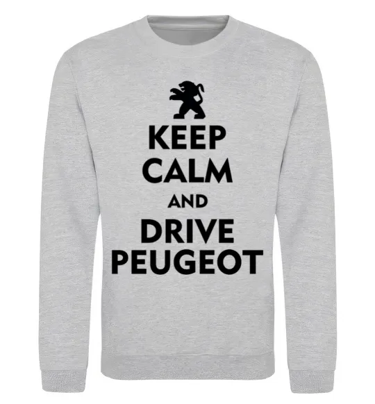 Свитшот Drive Peugeot Серый меланж фото