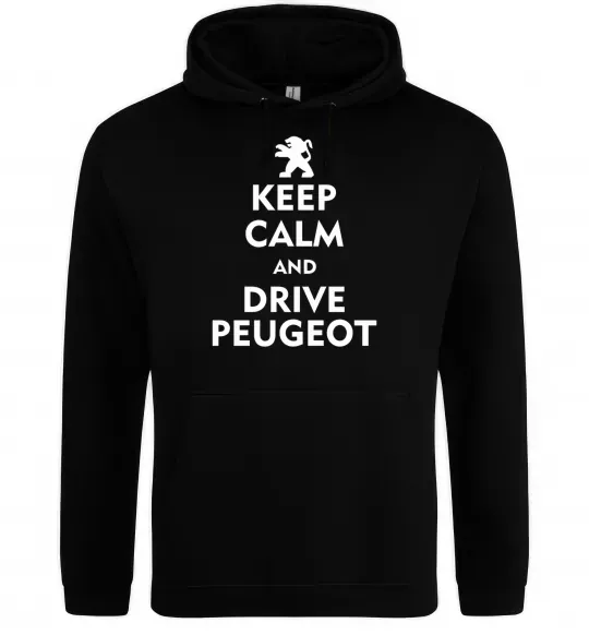 Чоловіча толстовка (худі) Drive Peugeot Чорний фото
