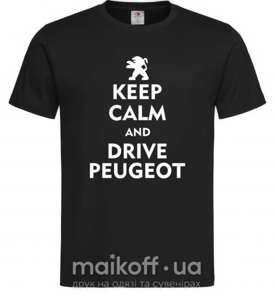 Чоловіча футболка Drive Peugeot Чорний фото