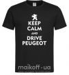 Чоловіча футболка Drive Peugeot Чорний фото