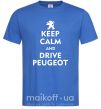 Чоловіча футболка Drive Peugeot Яскраво-синій фото