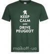 Чоловіча футболка Drive Peugeot Темно-зелений фото