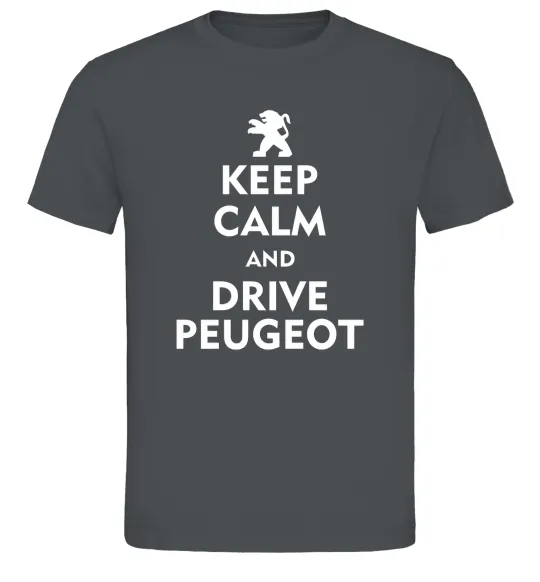 Чоловіча футболка Drive Peugeot Графіт фото