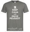 Чоловіча футболка Drive Peugeot Графіт фото