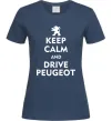 Жіноча футболка Drive Peugeot Темно-синій фото