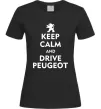 Жіноча футболка Drive Peugeot Чорний фото