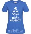 Женская футболка Drive Peugeot Ярко-синий фото