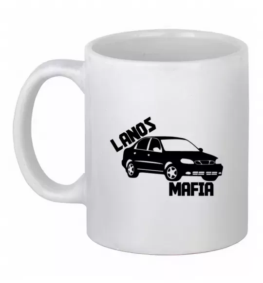 Чашка керамическая Lanos Mafia Белый фото