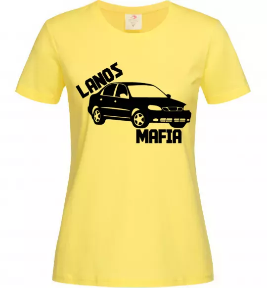 Жіноча футболка Lanos Mafia Лимонний фото