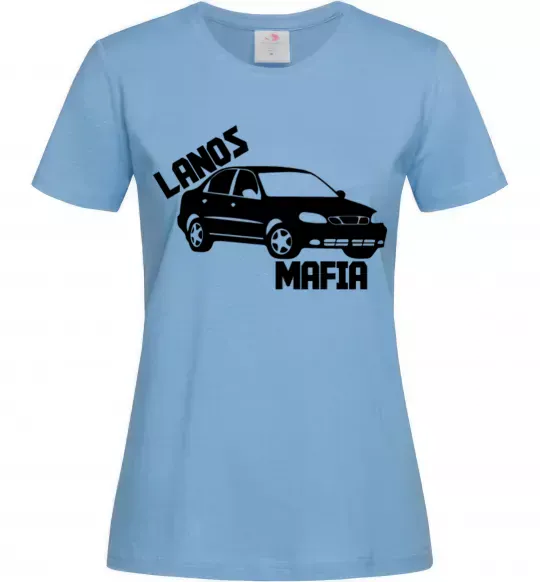 Жіноча футболка Lanos Mafia Блакитний фото
