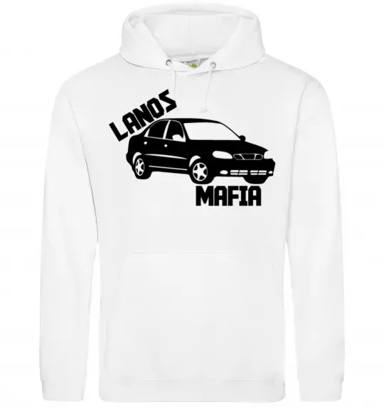 Мужская толстовка (худи) Lanos Mafia Белый фото