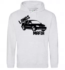 Мужская толстовка (худи) Lanos Mafia Серый меланж фото
