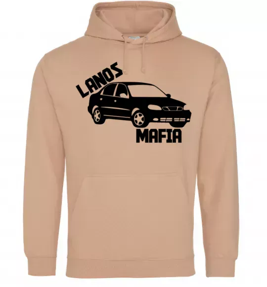 Мужская толстовка (худи) Lanos Mafia Песочный фото