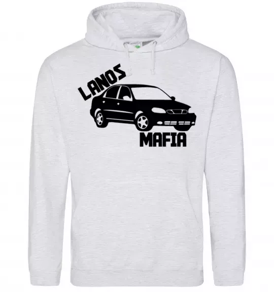 Женская толстовка (худи) Lanos Mafia Серый меланж фото