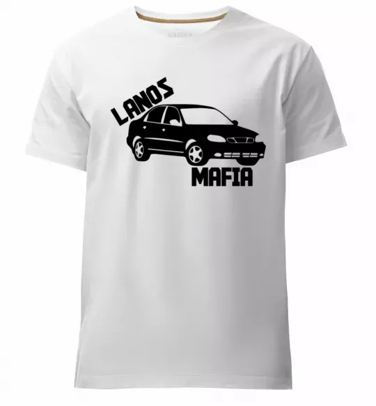 Мужская премиум футболка Lanos Mafia Белый фото