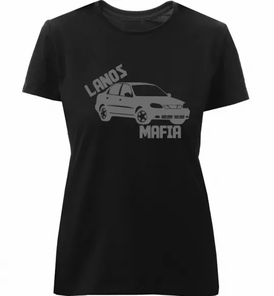 Женская премиум футболка Lanos Mafia Черный фото