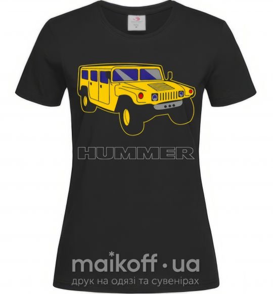 Женская футболка Hummer Pic Черный фото