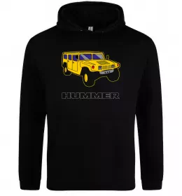 Чоловіча толстовка (худі) Hummer Pic Чорний фото