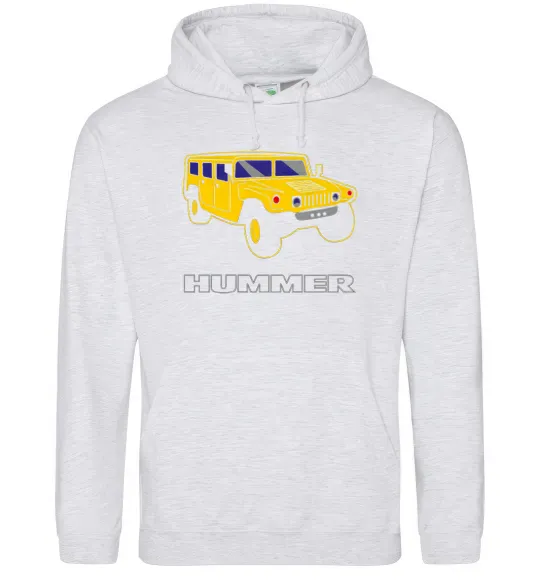 Жіноча толстовка (худі) Hummer Pic Сірий меланж фото