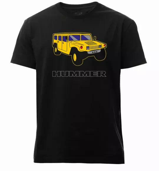 Чоловіча преміум футболка Hummer Pic Чорний фото