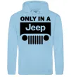 Мужская толстовка (худи) Only in a Jeep Голубой фото
