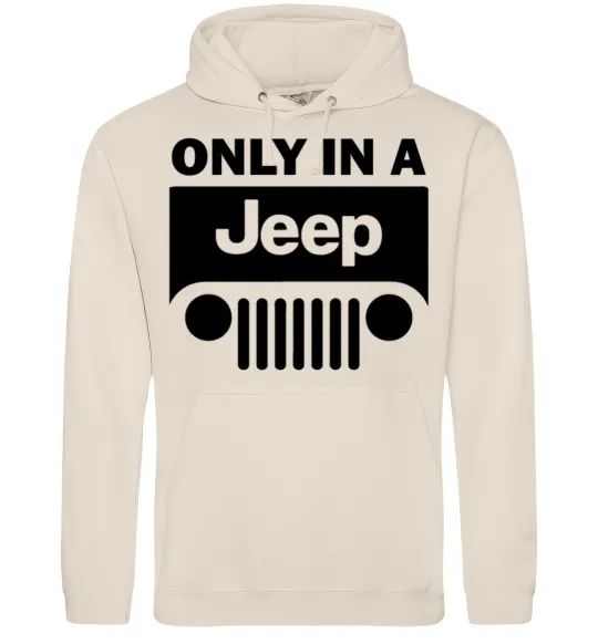 Чоловіча толстовка (худі) Only in a Jeep Таш фото