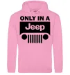 Жіноча толстовка (худі) Only in a Jeep Рожевий фото