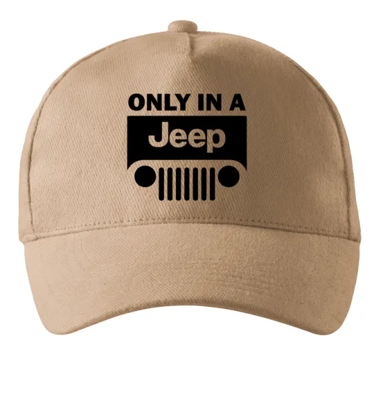 Кепка Only in a Jeep Пісочний фото
