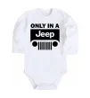 Детский боди Only in a Jeep Белый фото