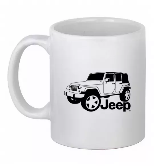 Чашка керамічна JEEP Білий фото