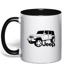 Чашка з кольоровою ручкою JEEP