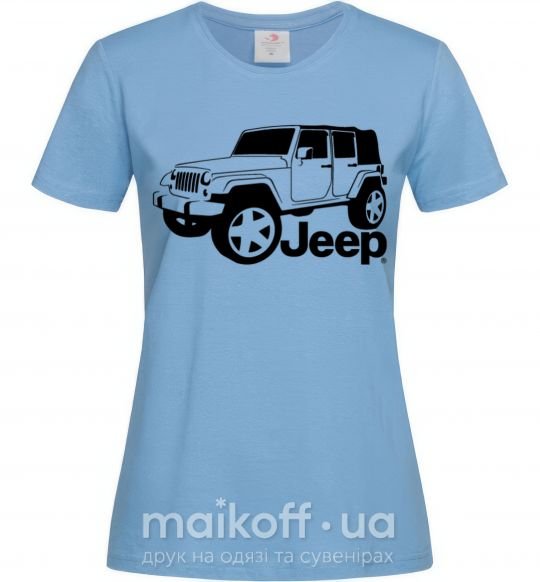 Женская футболка JEEP Голубой фото