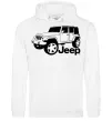 Мужская толстовка (худи) JEEP Белый фото