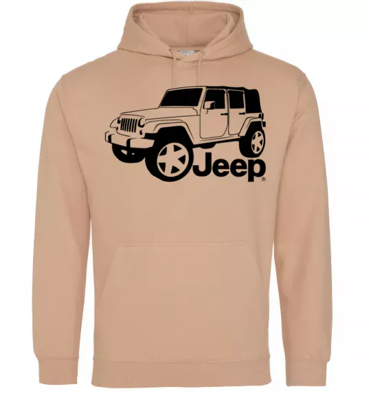 Мужская толстовка (худи) JEEP Песочный фото
