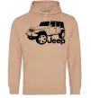 Мужская толстовка (худи) JEEP Песочный фото