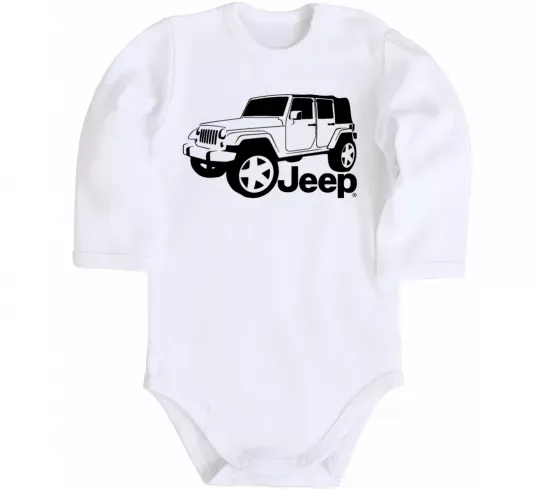 Детский боди JEEP Белый фото