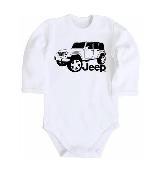 Детский боди JEEP Белый фото